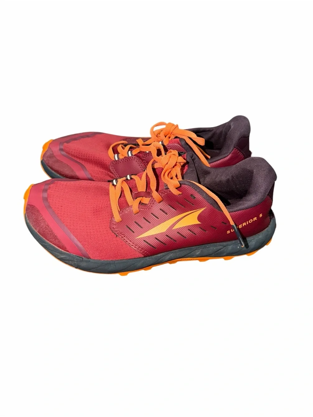 Altra Superior 5 Women’s Size 9 Trail Running Shoes Maroon Orange Zero Drop